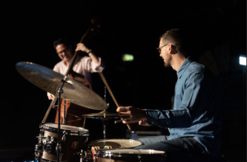 Jazz club drummer