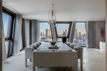 Dining room table at Orchard Place