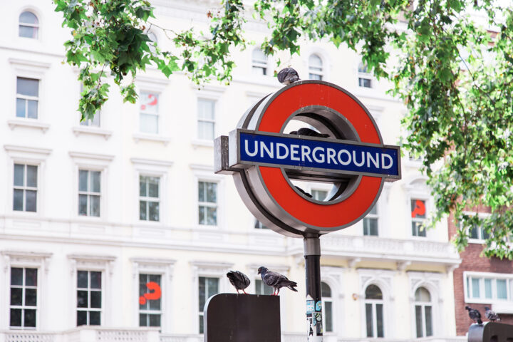 Underground sign in London