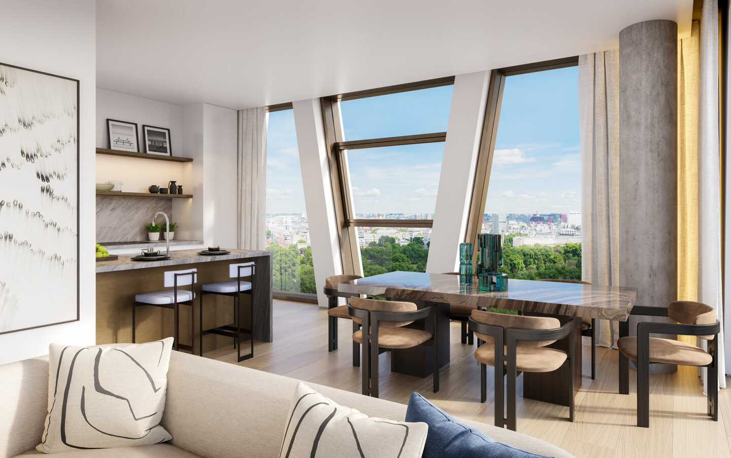 Kitchen and Dining room at Orchard Place