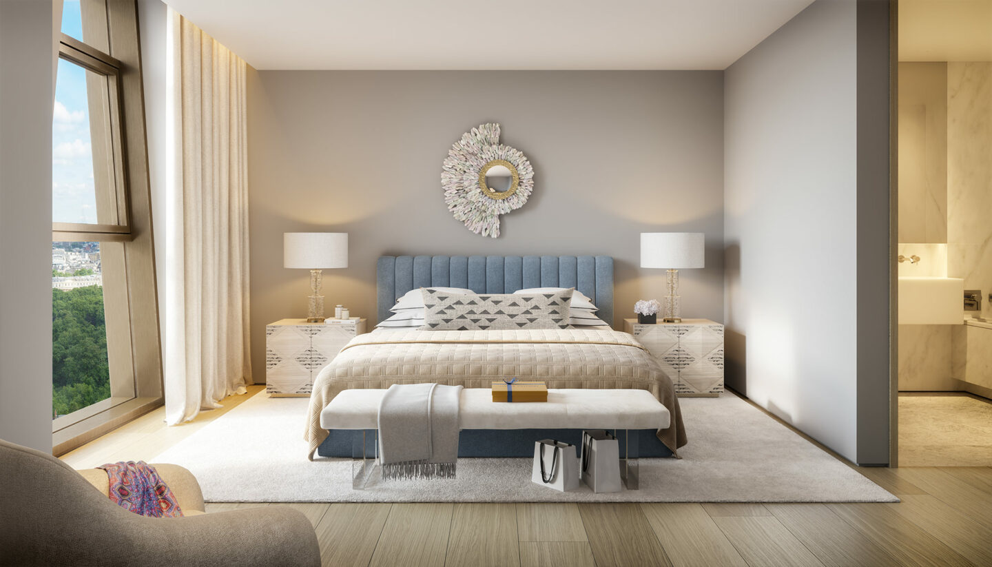 Master bedroom at Orchard Place