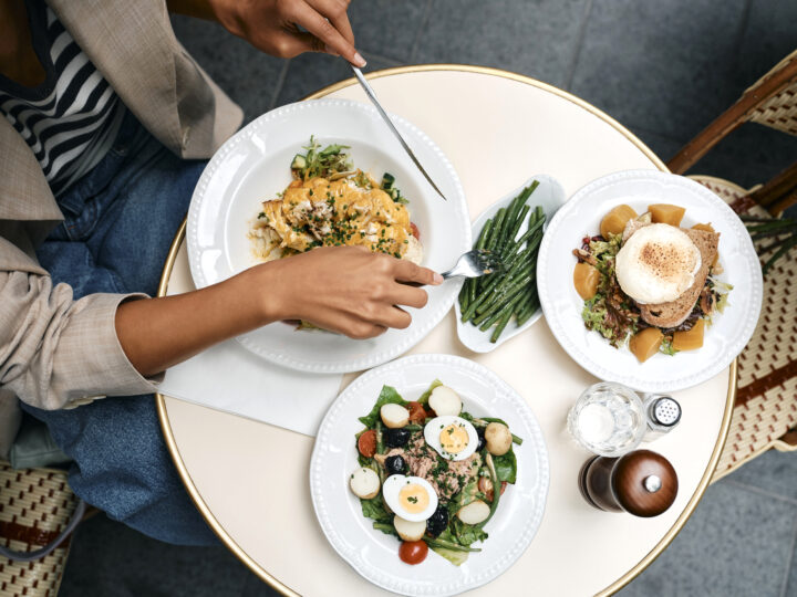 Selection of breakfast dishes at Orchard Place