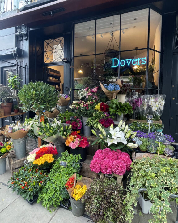 Florist display at Orchard Place