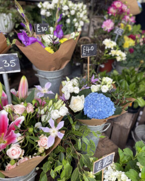 Selection of flowers at Orchard Place