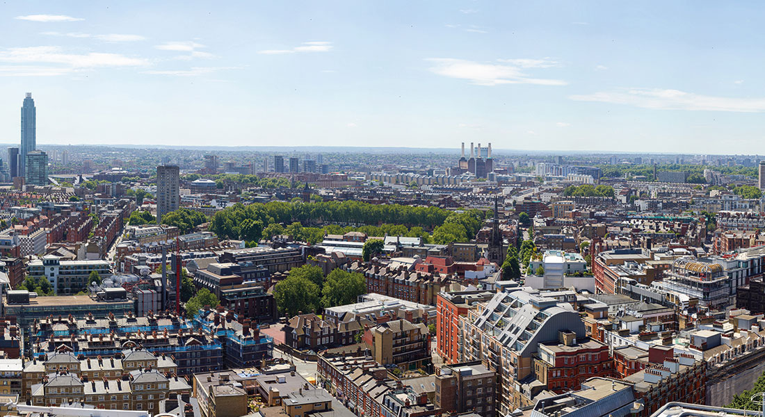 View over Westminster, London
